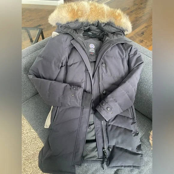 Navy blue Canada goose Lorette Parka - Picture 5 of 11